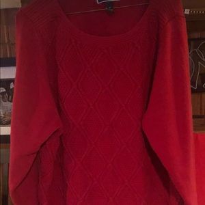 Red Karen Scott Sweater! Excellent used condition! Great piece for the holidays!